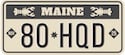 Maine License Plate Lookup Example