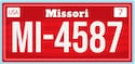 Missouri License Plate Lookup Example